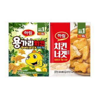 하림 용가리치킨 1kg + 치킨너겟 1kg_P316017706