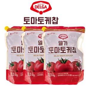 델가 토마토 케찹 3.3kg (3입) 식자재 대용량