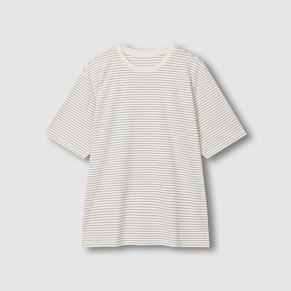 남 JAJU AIR 코튼 루즈핏 반팔 라운지 티셔츠 J206201173042