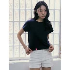 Basic short sleeve_Dark berry