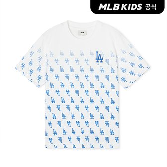 MLB키즈 (공식)24SS 클래식 모노그램 전판 그라데이션 티셔츠 LA