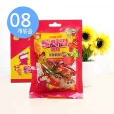 크레용 신짱 롤리팝 캔디 55g x8개