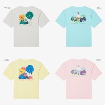 노스페이스키즈 NT7UQ09 키즈 와일드 익스플로어 숏 슬리브 라운드티 KS WILD EXPLORE S/S R/TEE