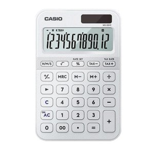 탁상용 소형 전자계산기 태양열 12자리 대형LCD 계산기 MS-20YC 10가지 다양한 색상 HJ