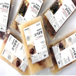 [대정한우]  1++한우 보양식세트 총6팩 (갈비탕3팩+사골고기곰탕3팩)
