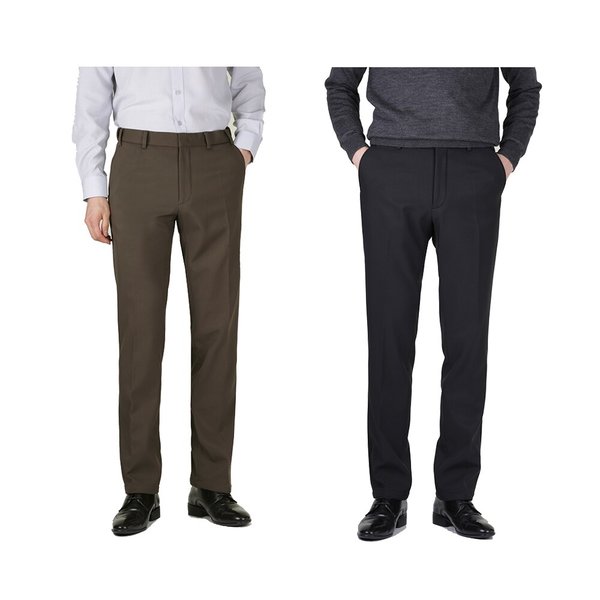 남자 겨울 캐주얼 기모 스판 정장팬츠 LV-PTK-707