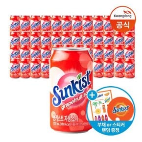 썬키스트 자몽 소다 355ml x48캔+스티커/부채 랜덤출고