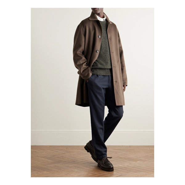 하트퍼드 탱커 스트레이트 레그 울 블렌드 드로우스트링 팬츠 46376663162884190