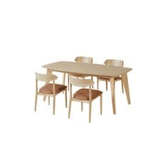 [S머니5%][비밀혜택가]리에트 식탁 4인세트 1800 내추럴_체어4EA