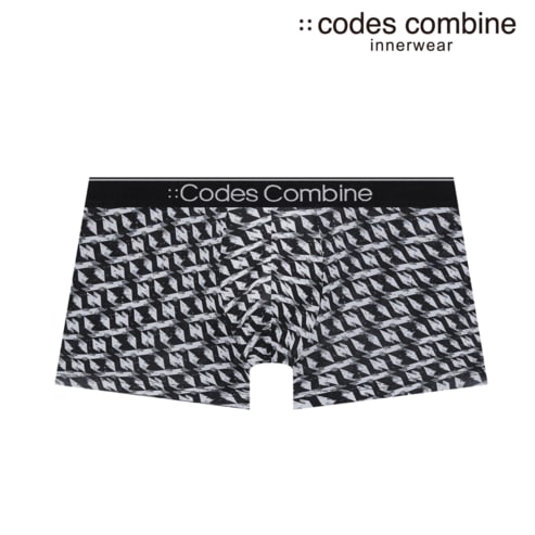 코데즈컴바인이너웨어 지오메트릭 프린트 드로즈 (CDMDR944BK)