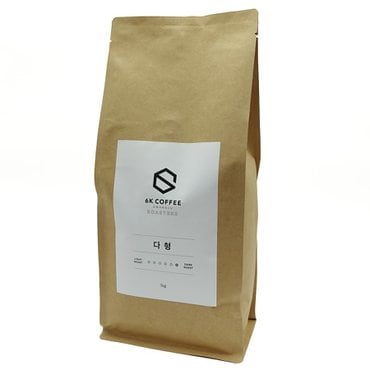 육각커피 프리미엄 블렌딩 다형 1kg 원두(홀빈)