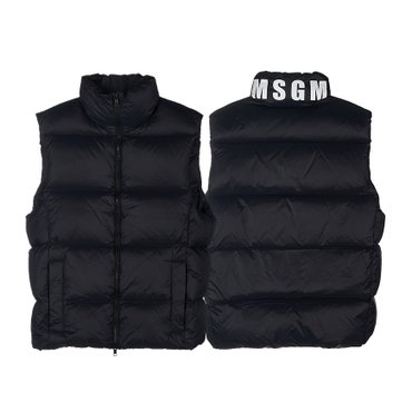 MSGM 로고 다운 패딩 조끼 3340MH17 227701 99