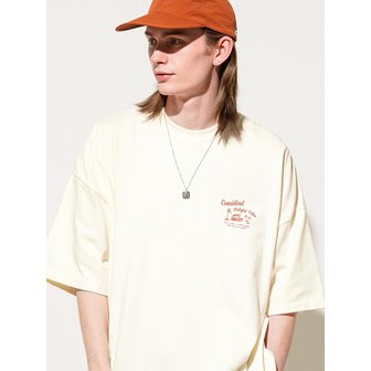 티떠블유엔 컨시스턴트 반팔 크림 JYST3550