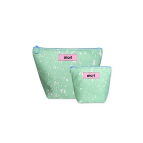 Marble zipper pouch (Mint)