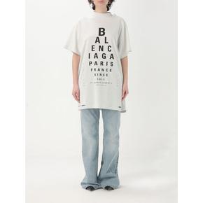 25SS 발렌시아가 반팔 티셔츠 811688TRVU6 9081 Black