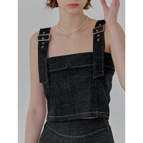 Denim Bustier Top(2color)