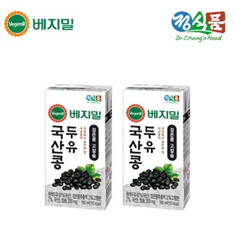 베지밀 국산콩 검은콩 고칼슘 두유 190mlx64팩_P061903461