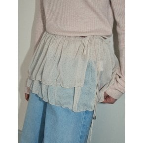 Dot shirring wrap skirt_2color(O26ACC03)