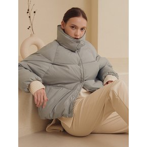 DETACHABLE COLLAR GOOSE DOWN JACKET [CREAM][MINT][BLACK]