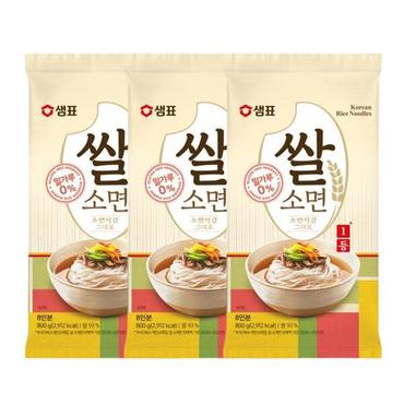  샘표 쌀소면 800g(8인분) x 3개