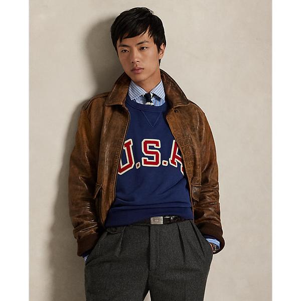 남성 빈티지핏 USA 크루넥 스웨트셔츠(MNPOKNI16824550400)