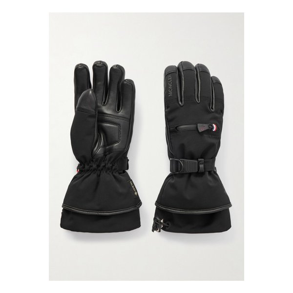 몽클레어 아플리케 패널 고어텍스® 가죽 장갑 블랙 46376663162885411