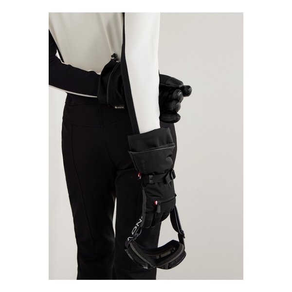 몽클레어 아플리케 패널 고어텍스® 가죽 장갑 블랙 46376663162885411