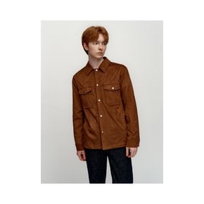 Suede Outer Shirt_Camel