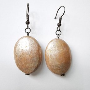 볼륨 타원 나무 귀걸이 패션 악세사리 쥬얼리 비즈_P322226896