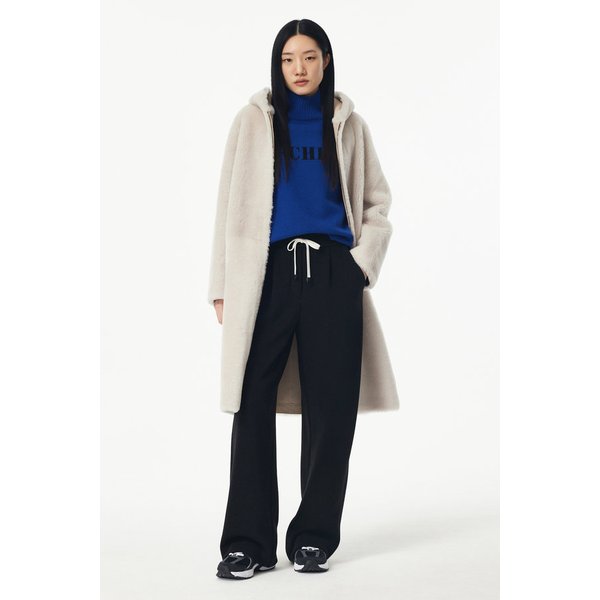 지퍼드 리얼 퍼 후드 코트 7115175104104