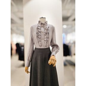 [파주점] [더아이잗컬렉션]글러시 펄 프릴 블ㄹ우스 CPAA0BL251