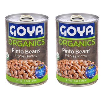  [해외직구]고야 저염 핀토빈 강낭콩 통조림 439g 2팩/ Goya Pinto Beans Low Sodium 15.5oz
