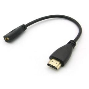 HDMI HDMIF-HDMIM 젠더 Micro 케이블 20cm