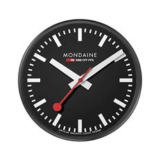  독일 몬데인 벽시계 Mondaine Mens 쿼츠아날로그 워치 A990.CLOCK64SBB 1349512