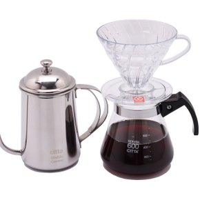 하리오 핸드드립세트 3종 VD-02T+서버600+포트700
