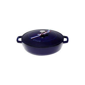  staub 스토우브 블레이저 소테판 글램블- 28cm 크다 양손 주물 호로우 냄비