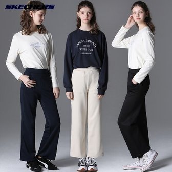 스케쳐스 [스케쳐스(SKECHERS)] 여성 트레이닝 우븐 기모 팬츠