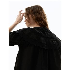 Collar Lace Blouse (Black)