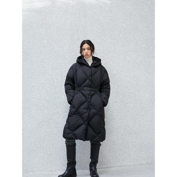 (덕)다이아퀼팅 후디 롱 다운 AR4ENB70