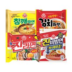 진라면 5봉 + 진비빔면 4봉 + 참깨라면 4봉 + 김치라면 5봉[33009388]