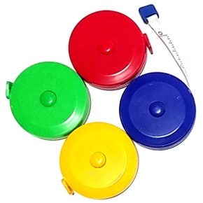원형줄자 1개 원터치 미니 다이어트 tape measure 자