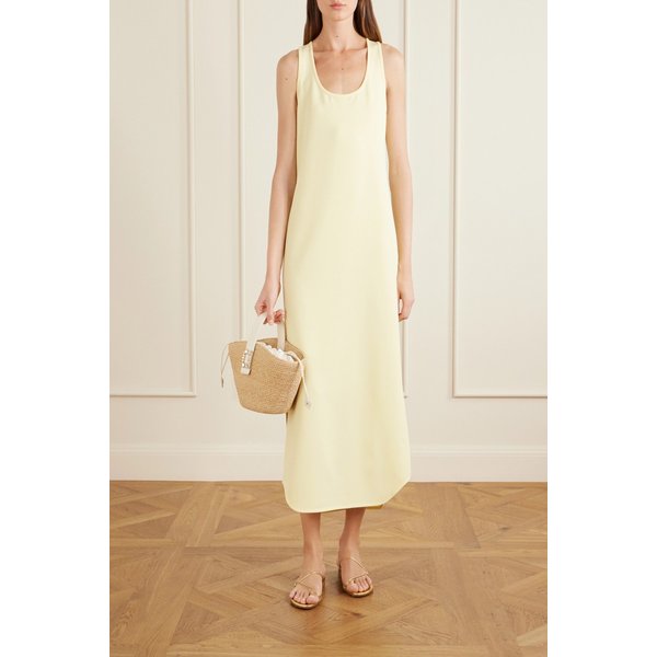 장식 가죽 트리밍 라피아 효과 토트백 46376663163027570