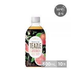 티즐 제로 자몽블랙티 500mL 페트 10개