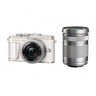  OLYMPUS 미러리스 SLR 카메라 PEN E-PL10 EZ 더블 줌 키트 화이트