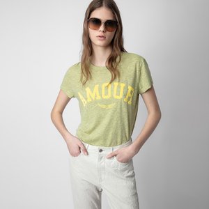 쟈딕앤볼테르 [여주점] 반팔 티셔츠 Walk Amour T-shirt ZE4SFCTTE013Z46