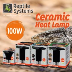 Reptilesystems 렙타일시스템즈 세라믹 히트 램프 100w (유럽 프리미엄 파충류 램프)