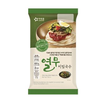  아워홈 열무비빔국수 604g x4개