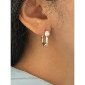 silver925 ripple earring