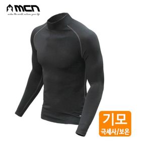 MCN 이너웨어 MTW-010 블랙 기모상의 스포츠 언더웨어[32309685]