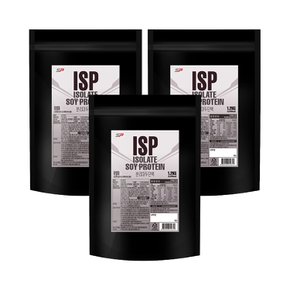 ISP 식물성 단백질쉐이크 분리대두단백질 흑임자맛 1.2kg x 3개